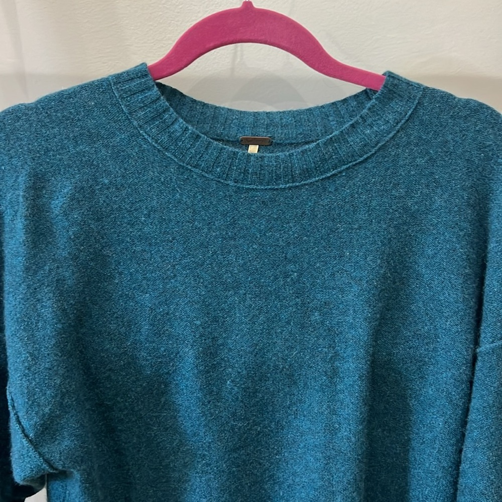 Free People Teal Sweater XS - Picture 2 of 5